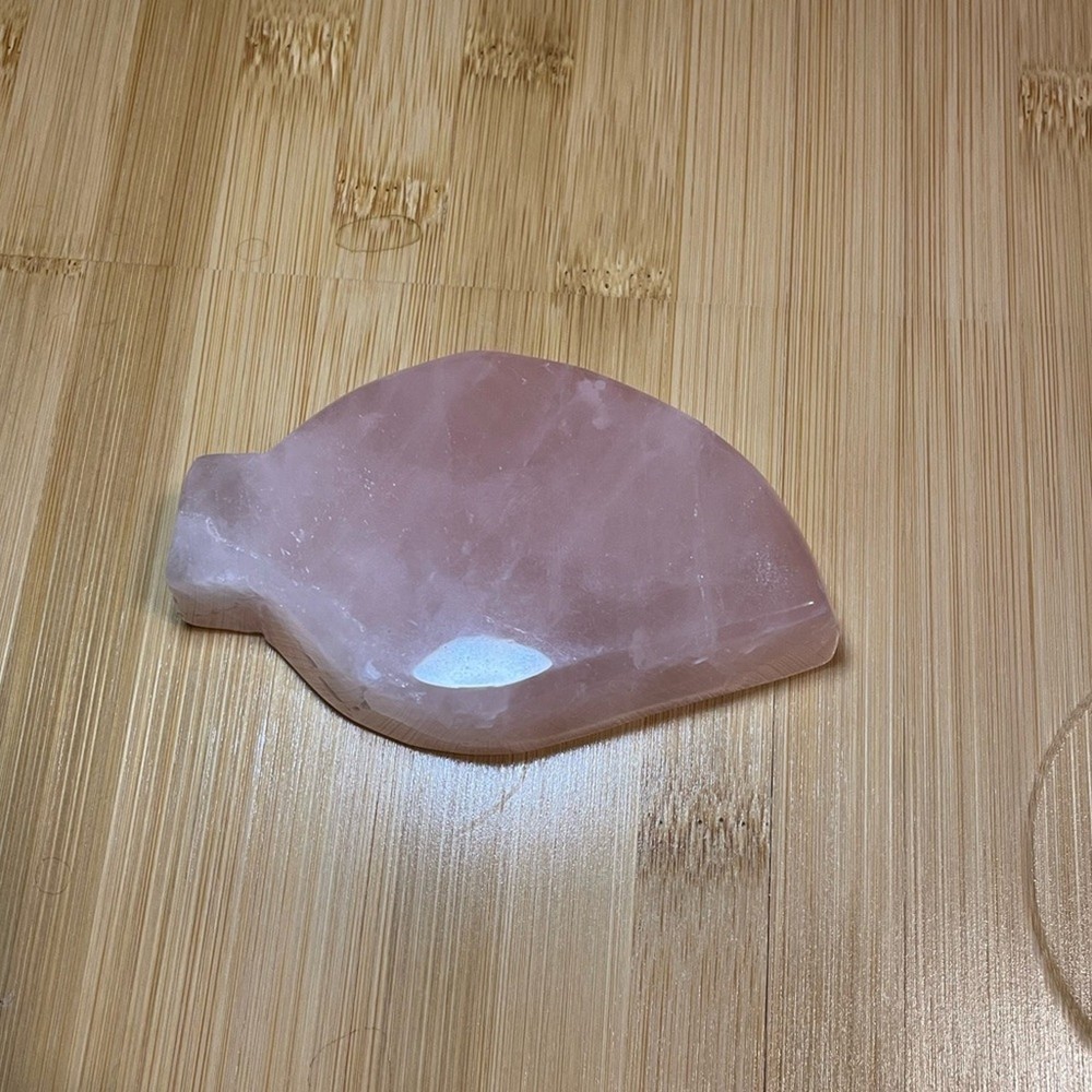 Rose Quartz Leaf Bowl