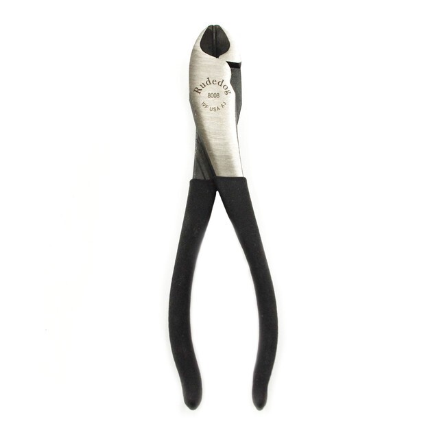 Rudedog USA 8" Diagonal Cutting Pliers #8008 – High Leverage, Tether Hole