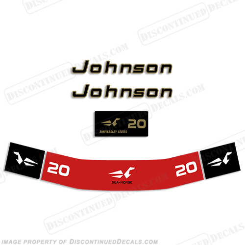 Fits Johnson 1972 20hp Decals
