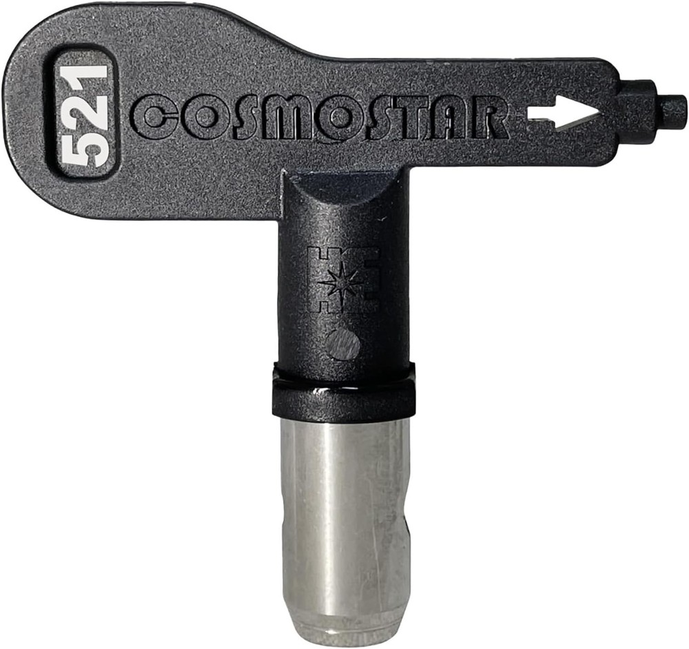 Cosmostar 521 Airless Paint Spray Tip Nozzle – Reversible, Easy 521, Black