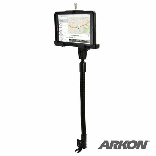 TAB48825MM: Arkon Robust Locking Tablet Seat Rail or Floor Mount for iPad