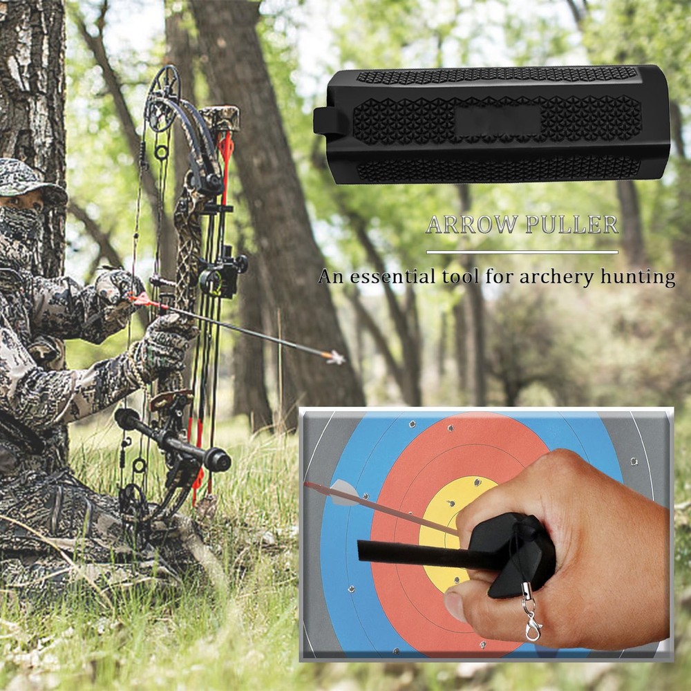 sntxmy Arrow Puller Gripper Tool for Archery, Extractor Target BLACK
