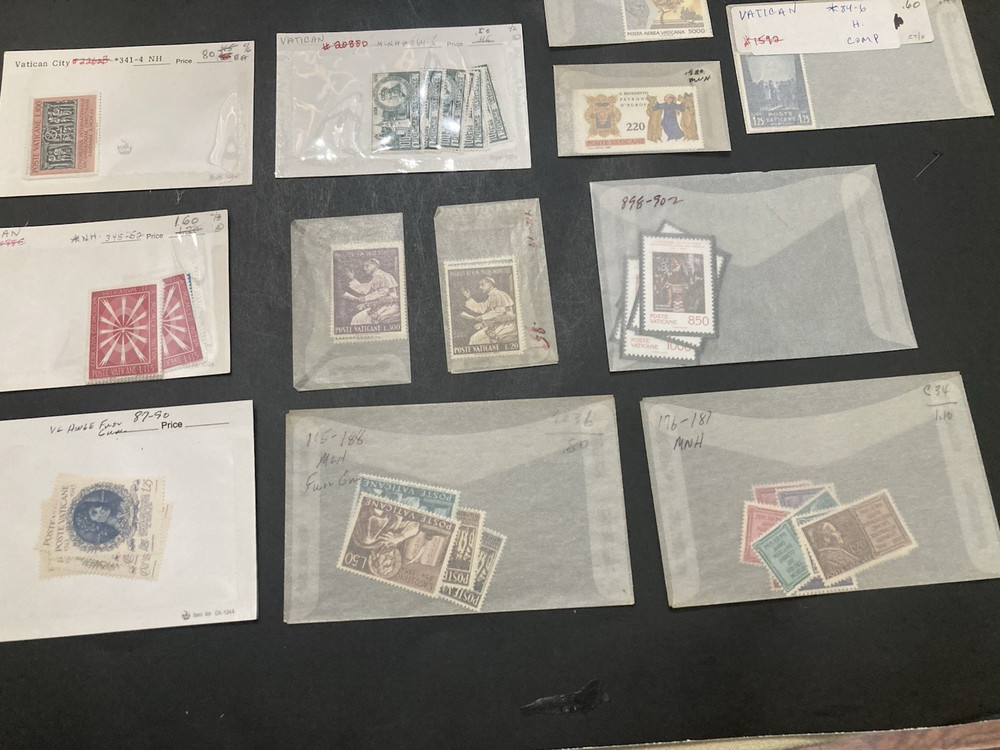Vatican Mint Stamp Lot all Complete Sets Very Nice