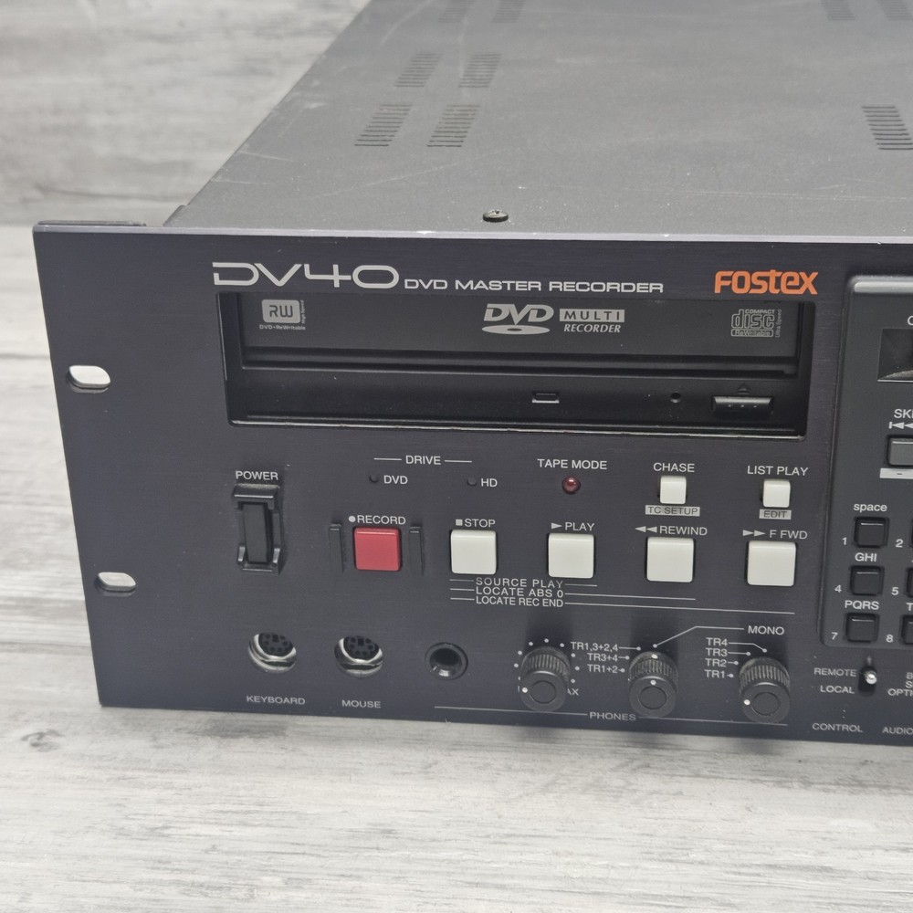 Fostex DV40 DVD-RAM Multitrack Recorder Pro Level Master Recorder