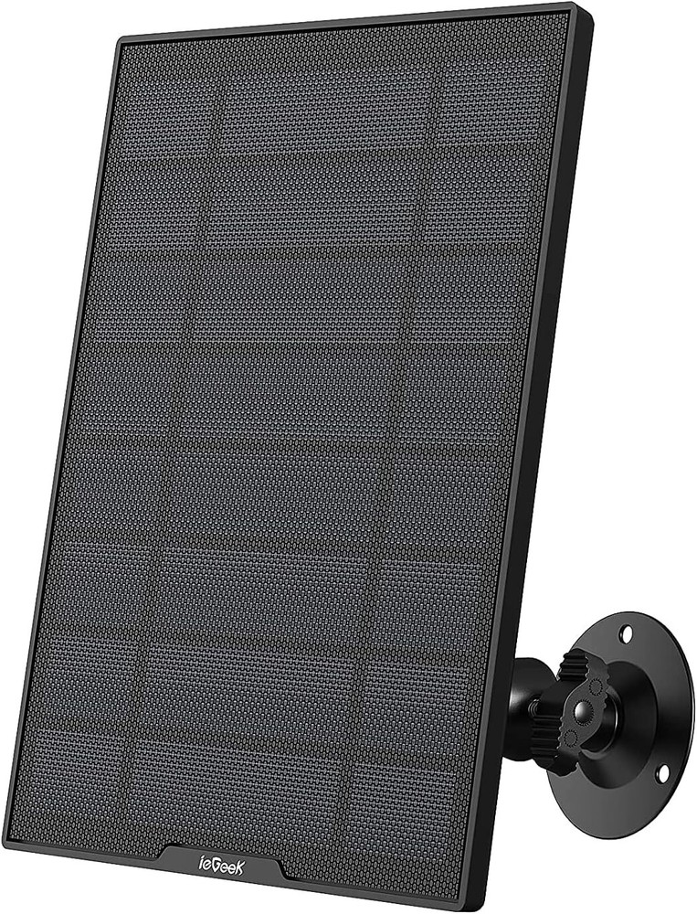 ieGeek Type-C Solar Panel for Outdoor Security Camera Home Battery CCTV IR Cam