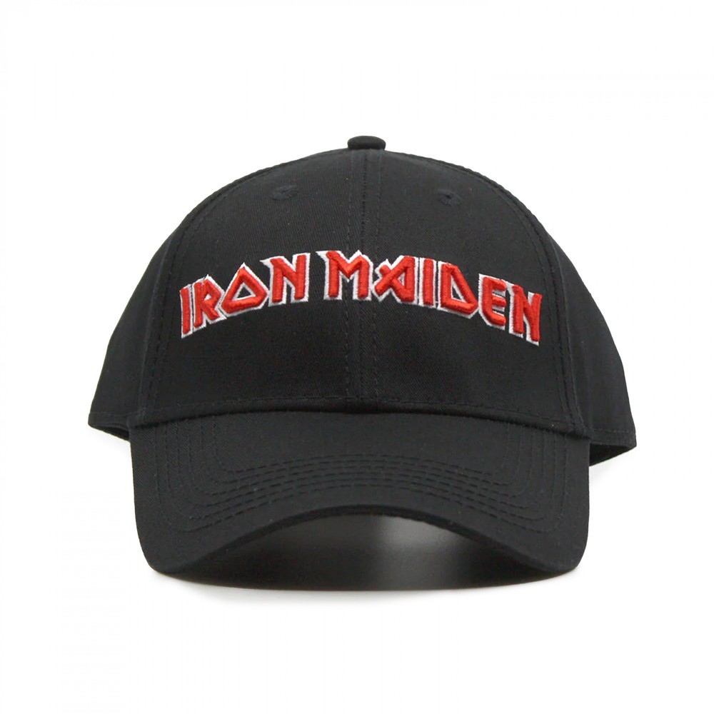 Iron Maiden 3D Embroidered Logo Snapback Hat Black