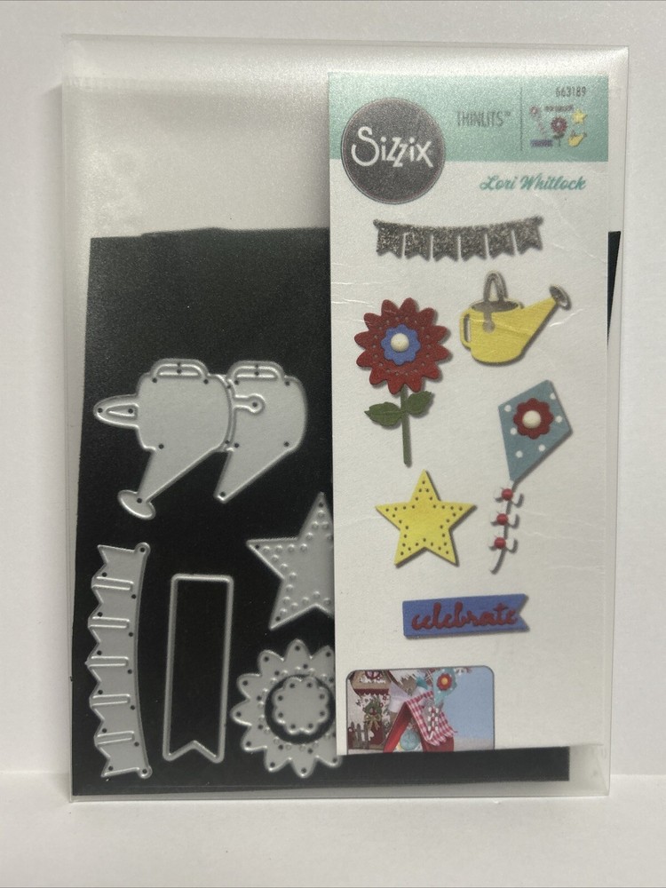 Lori Whitlock Thinlits 9 Dies Summer Embellishments Kite Sun 663189