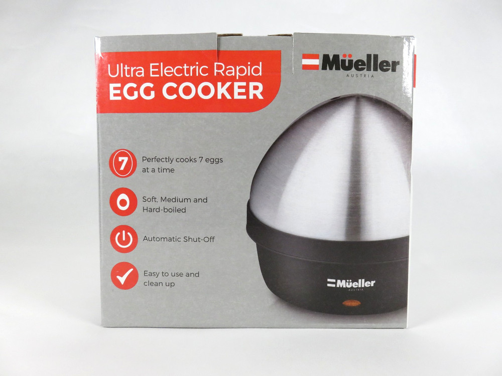 Mueller Rapid Egg Cooker 7 Egg Capacity Hard Boiled Eggs MU-EGGCOOK