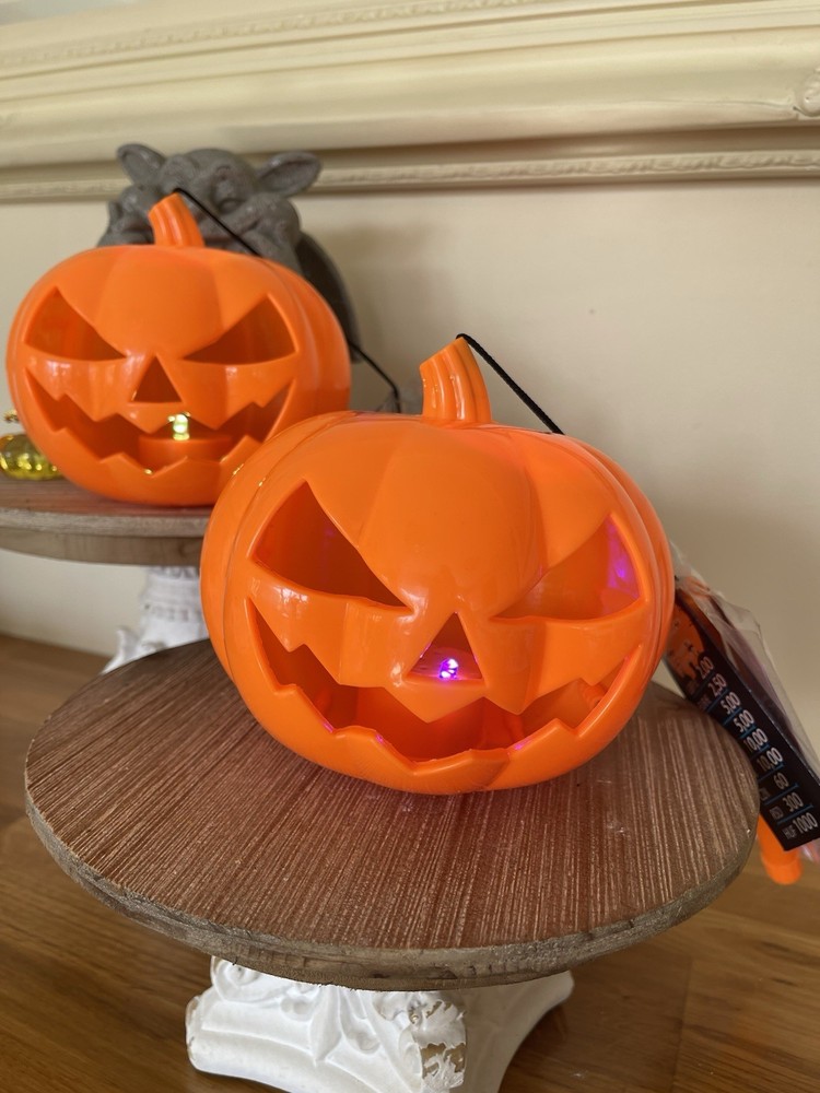 2 x Sound And Changing Light Pumpkin