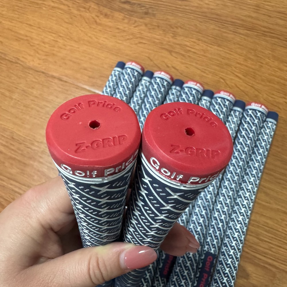 US 13-Piece Set Golf Pride Z-Grip Red Lightning Pattern Golf Grip Midsize