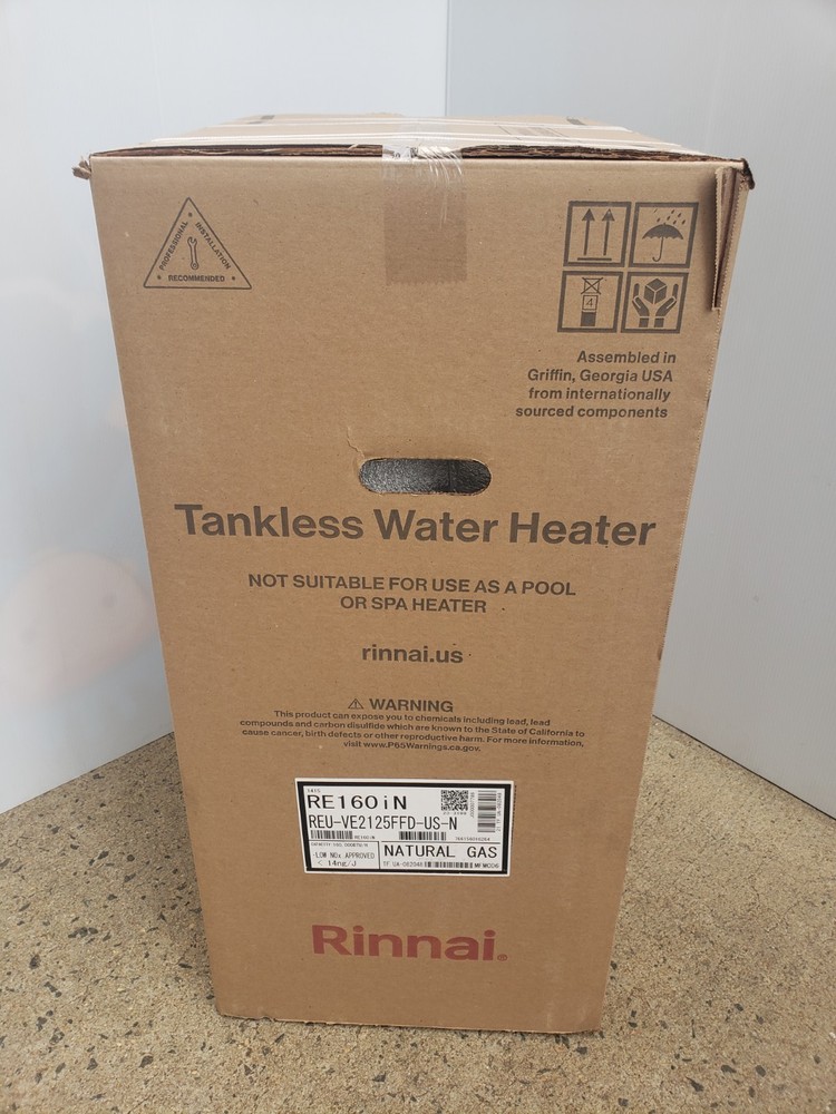 Rinnai RE160iN Internal Tankless Water Heater 160k Btu 6.6-gpm max NATRUAL GAS
