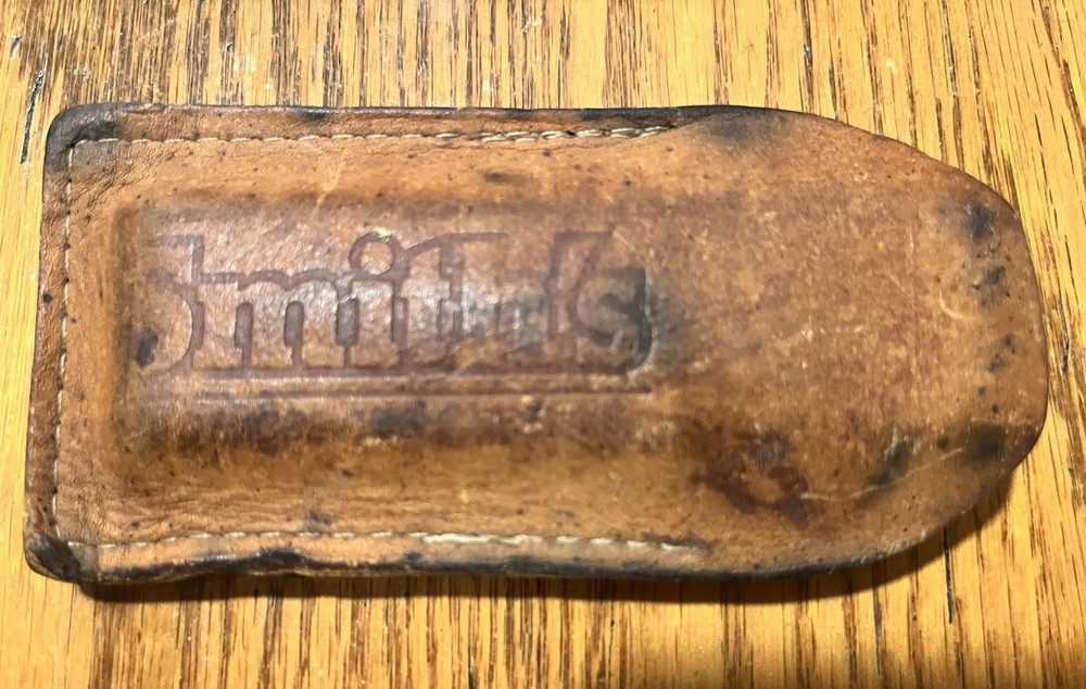 Vintage Smith’s Sharpening Stone WITH Original Leather Case!