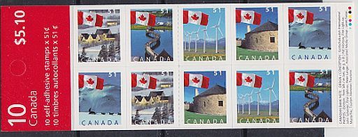 Canada, 2005 Booklet 317 Flag over
