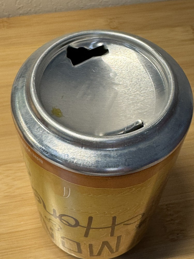 Monk & Honey Ale - Torn Label - Empty Beer Can Bottom Opened - KCMO