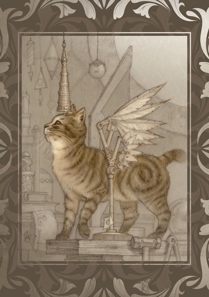 Barbieri Fantasy Cats Oracle Deck, by Paolo Barbieri!