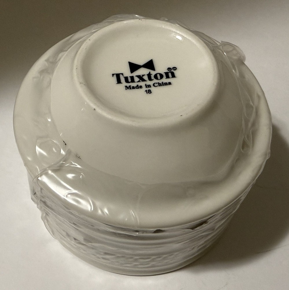 TUXTON CHINA TRE-011 FRUIT DISH 4 1/2oz EGGSHELL 36pcs