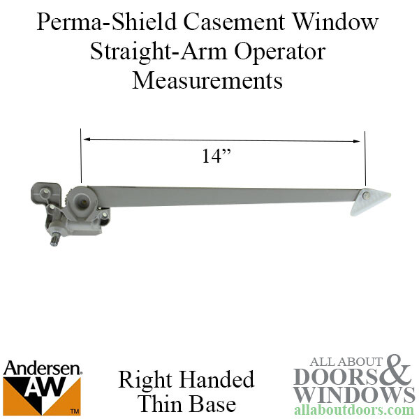 Andersen Casement Window Operator Right Handed Single Arm Operator
