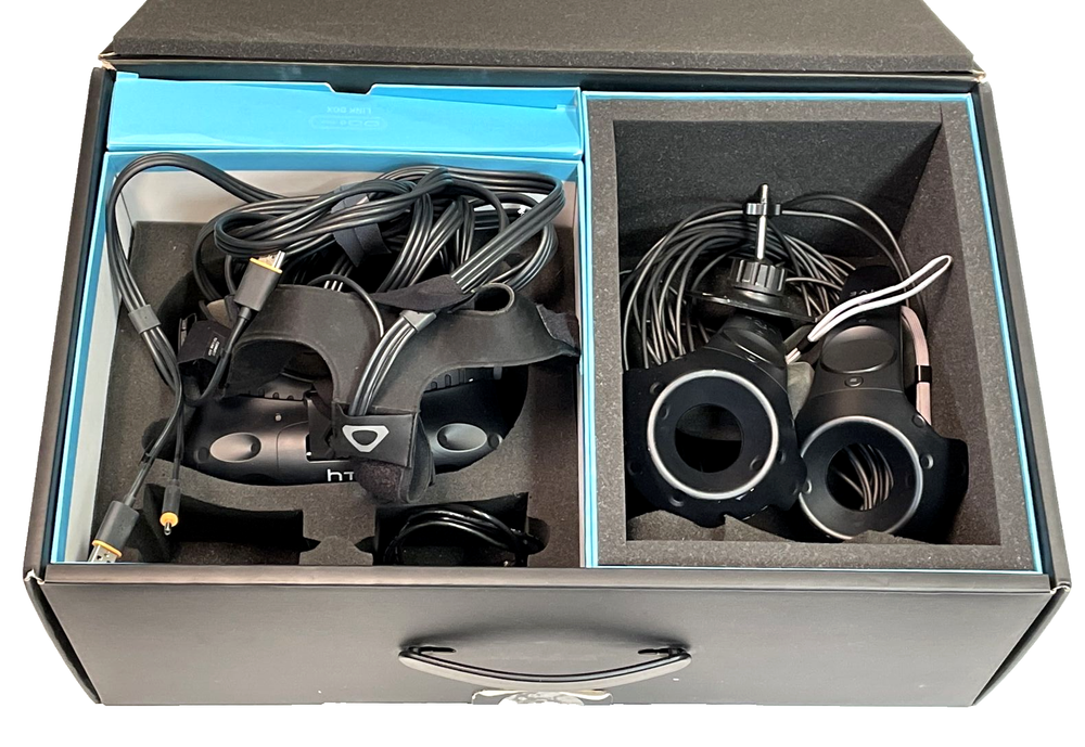 HTC VIVE VR Headset w/ Cable & 2 Controllers Only