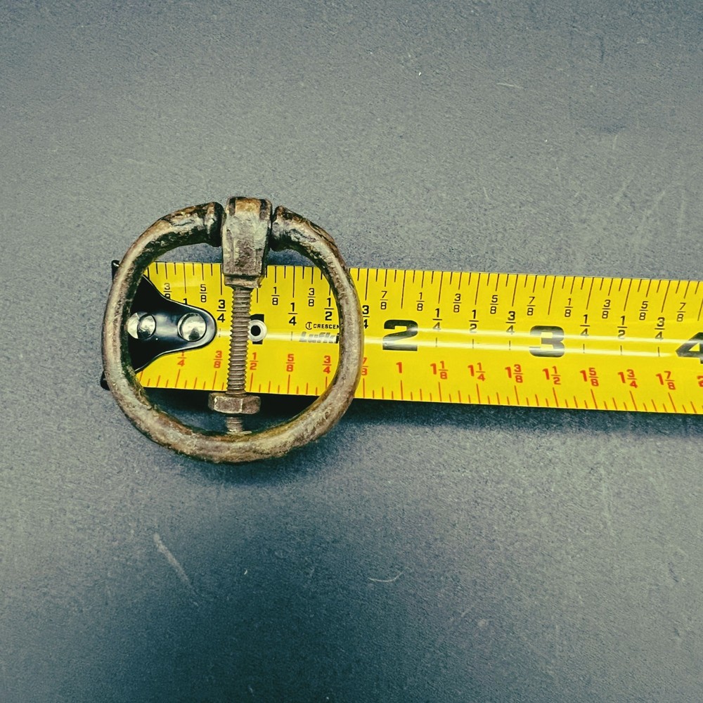 Vintage Brass Drop Ring Pull 1 3/4" Diameter