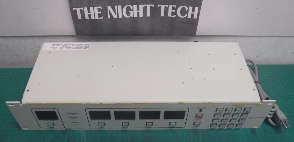 Utah Scientific CSP-16160/4 Control Panel