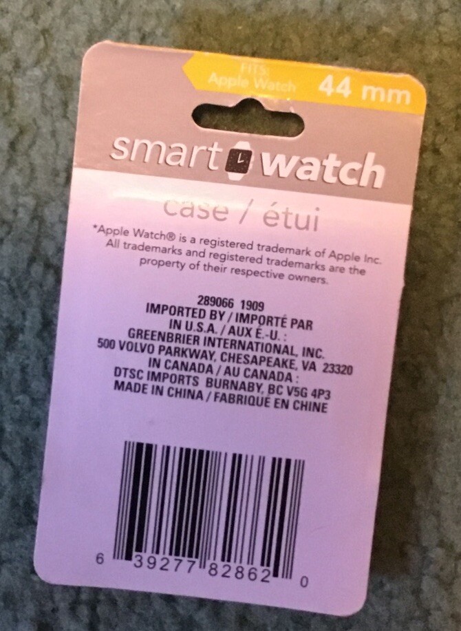 Apple watch protective bumper case pink 44mm
