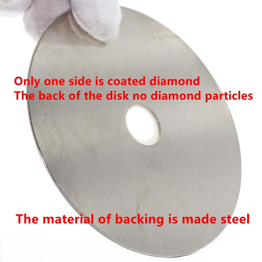 5'' inch Diamond Grinding Disc Grit 120 Arbor 5/8'' Flat Lap Disk Lapidary Tools