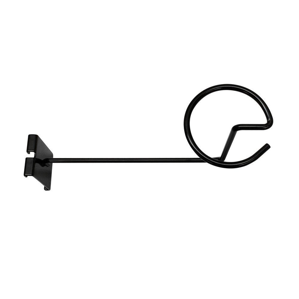 1 Pc Gloss Black Gridwall Hat Display Hook Single Cap Holder for Wire Grid Panel