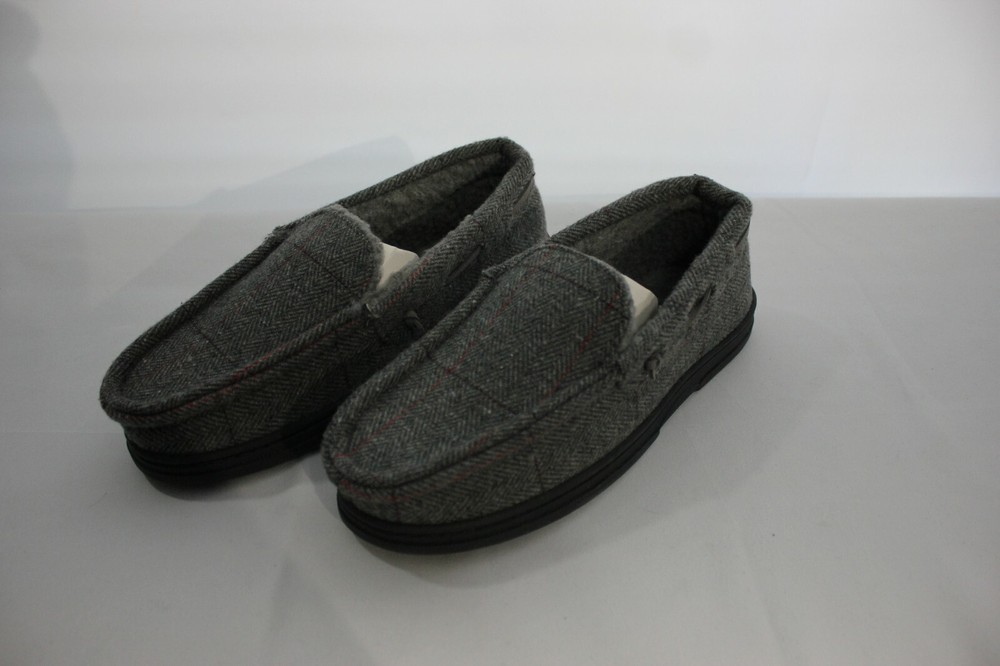Gold Toe Men's Slippers w/Memory Foam - Grey - Size Small (7) New