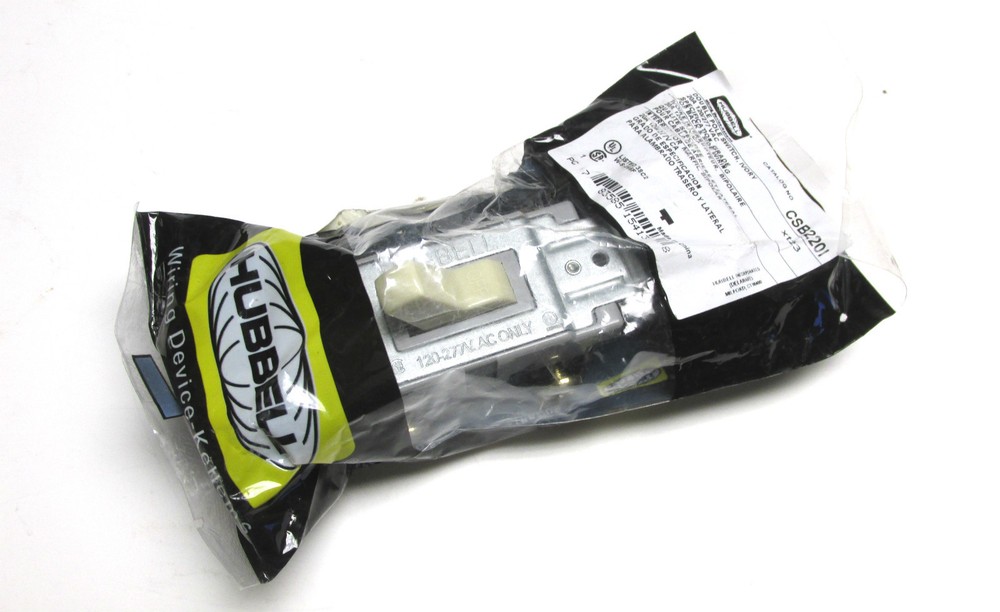 * NEW .. Hubbell Double Pole Toggle Switch Cat# CSB2201 ... WP-810