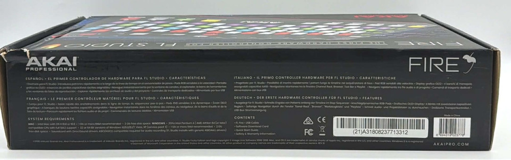 Akai Professional Fire Hardware Controller for FL Studio Fruity Fire ~ Mac & PC
