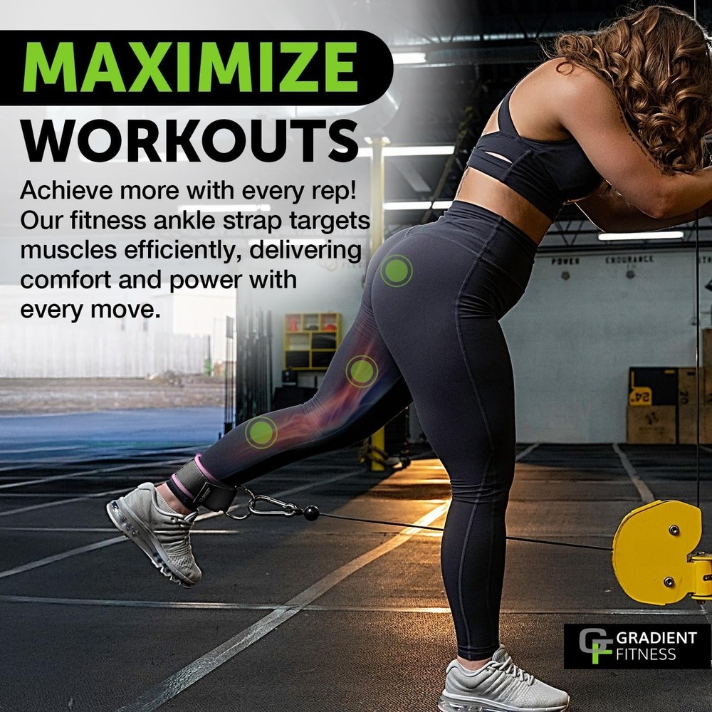 Ankle Straps 2 Pack | Ankle Strap for Cable Machine, Ankle Bands for Working ...