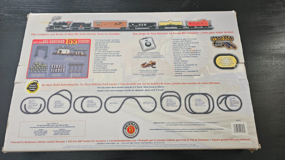 Bachman Chattanooga Train Set #00626 - Not Complete