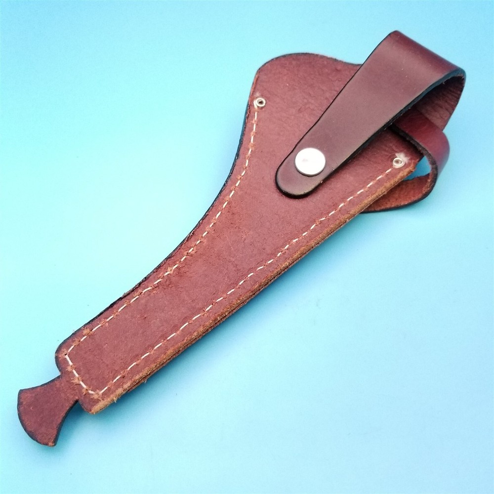 Fixed Blade Leather Knife Sheath Only Holster Curved Plier Tool Belt Case Left