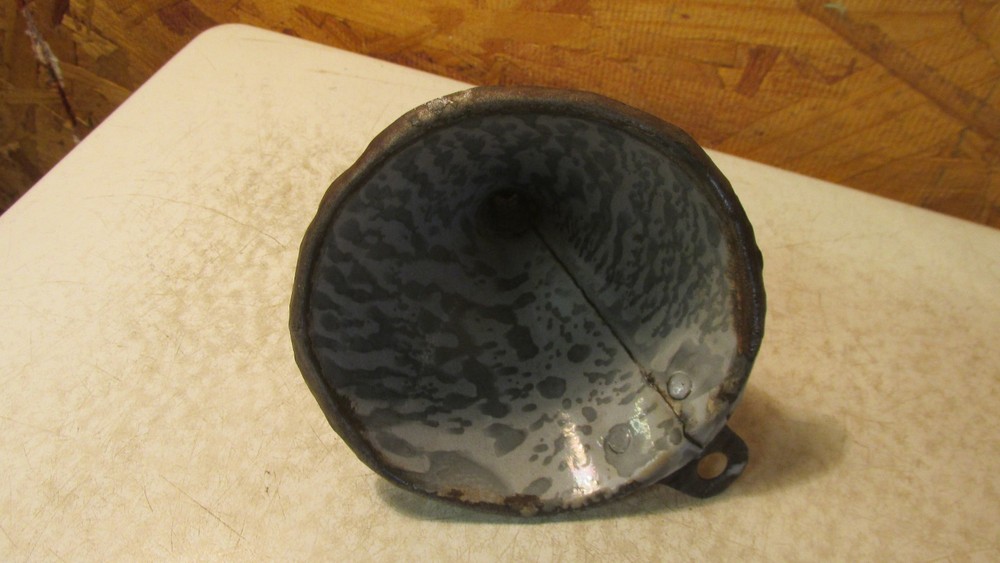 Antique Gray Graniteware Funnel