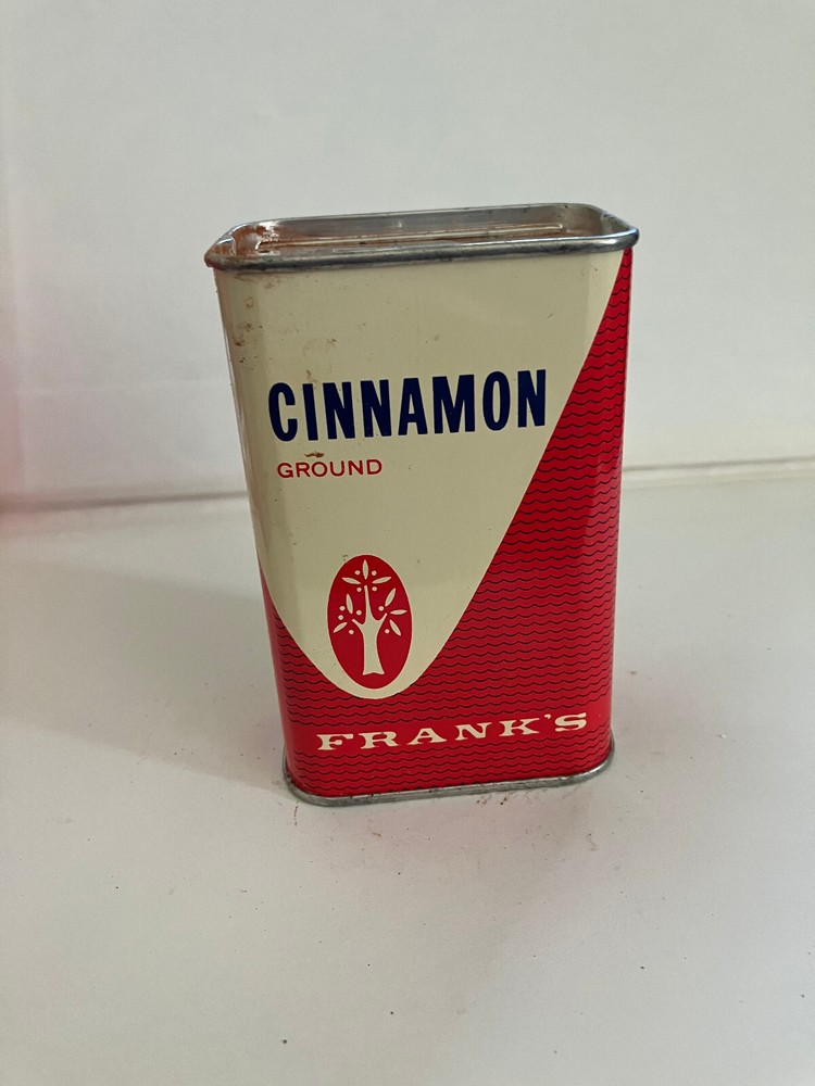 Vintage Frank's Ground Cinnamon Spice Tin