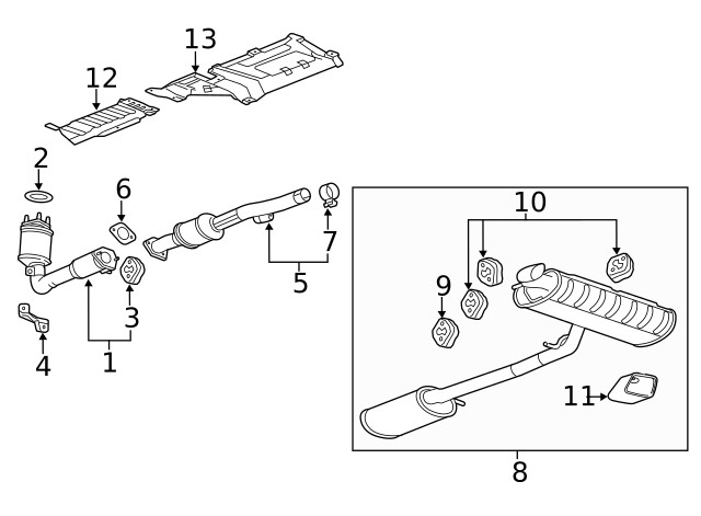 Genuine GM Exhaust Front Bracket 23471501