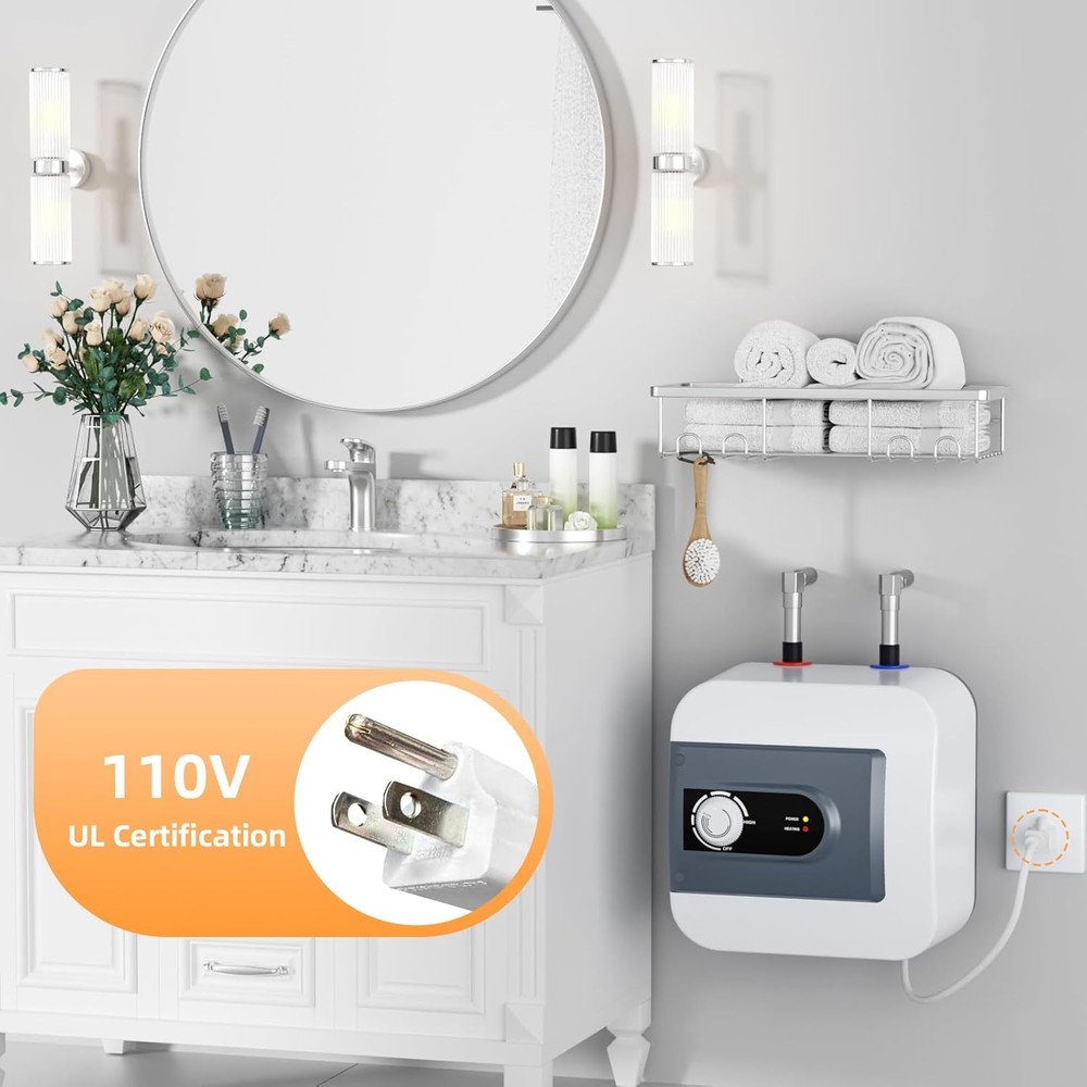 1.6 / 2.64 / 4/6 Gallon Under Sink On Demand Electric Mini Tank Hot Water Heater