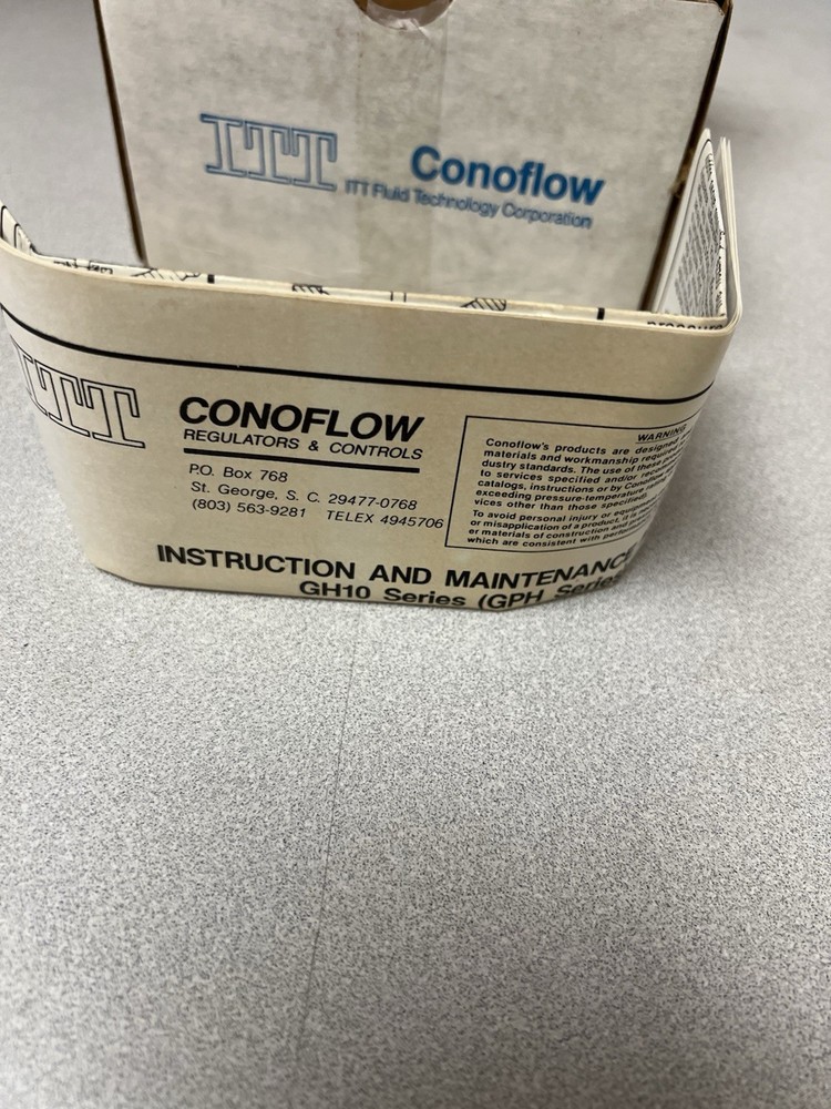 ITT Conoflow GH10 Regulator