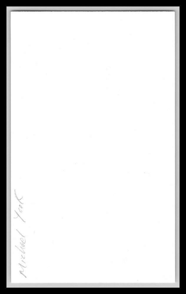 Michael York - Actor & Stage - 3x5 Card - Signed / Autograph (d)