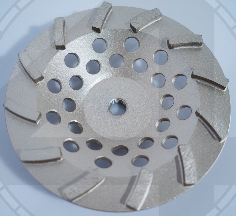 7" Turbo Diamond Cup Grinding Wheel Surface prep 12 seg threaded