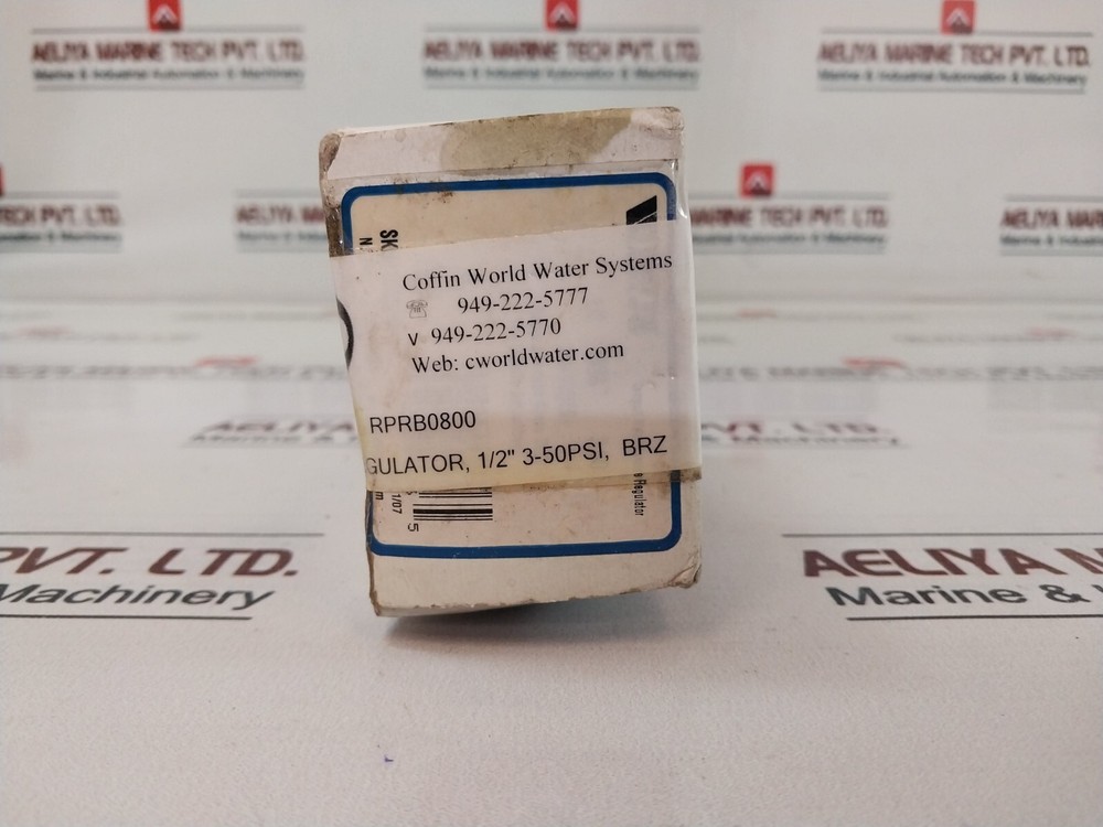 Watts 0335010 1/2"Compact Water Pressure Regulator 3-50 PSI