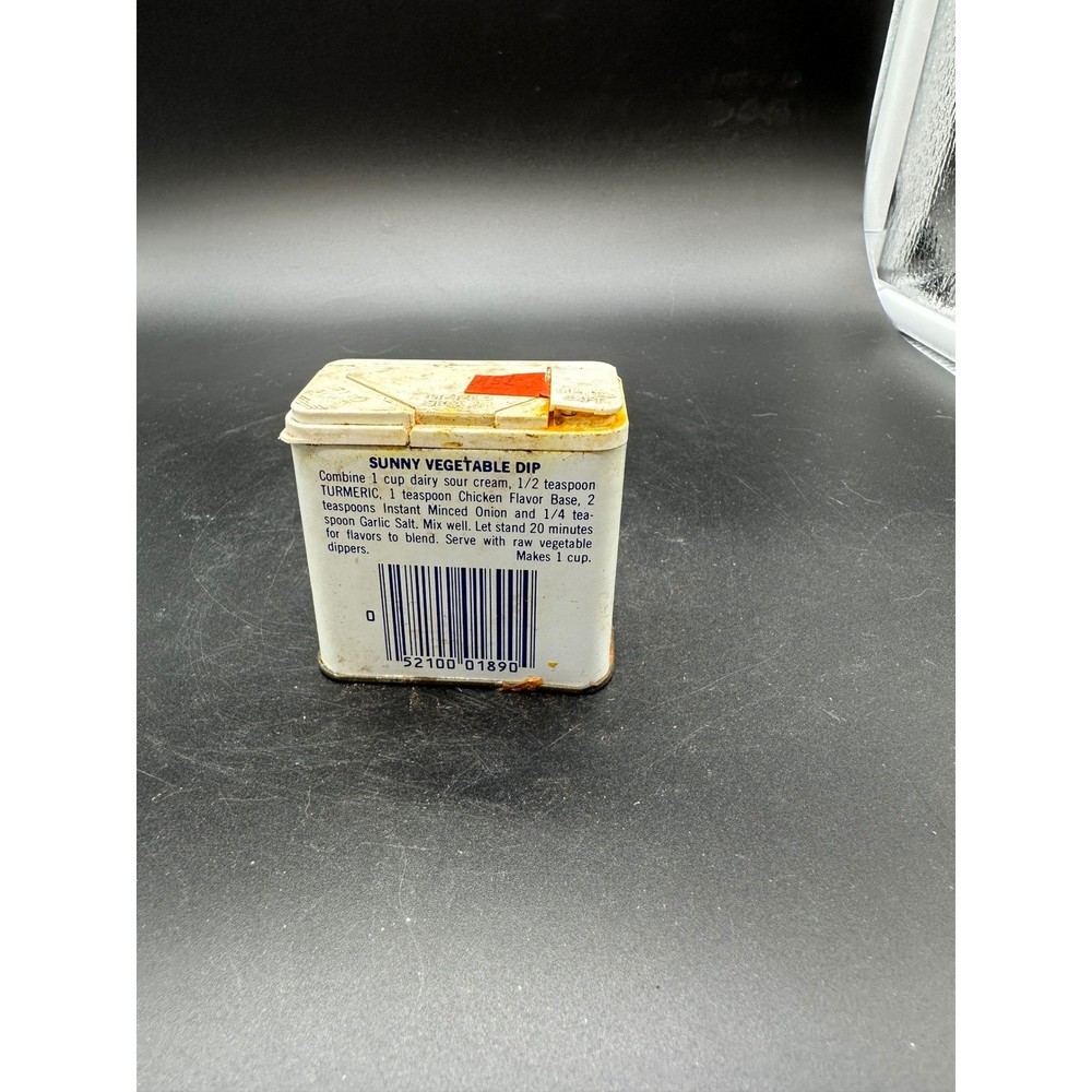 Vintage Schilling Ground Tumeric Tin