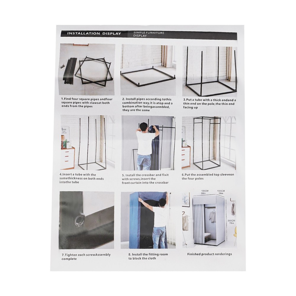 Fitting Room, Portable Dressing Room, Movable Fitting Room