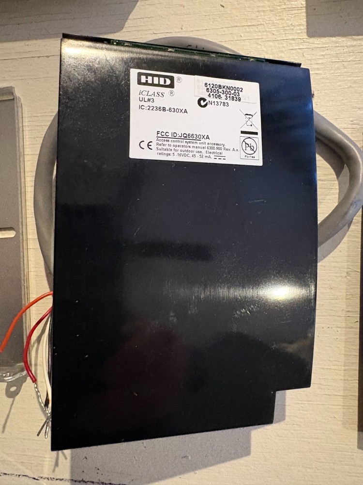 HID ICLASS Smart Card Reader 6120BKN0002
