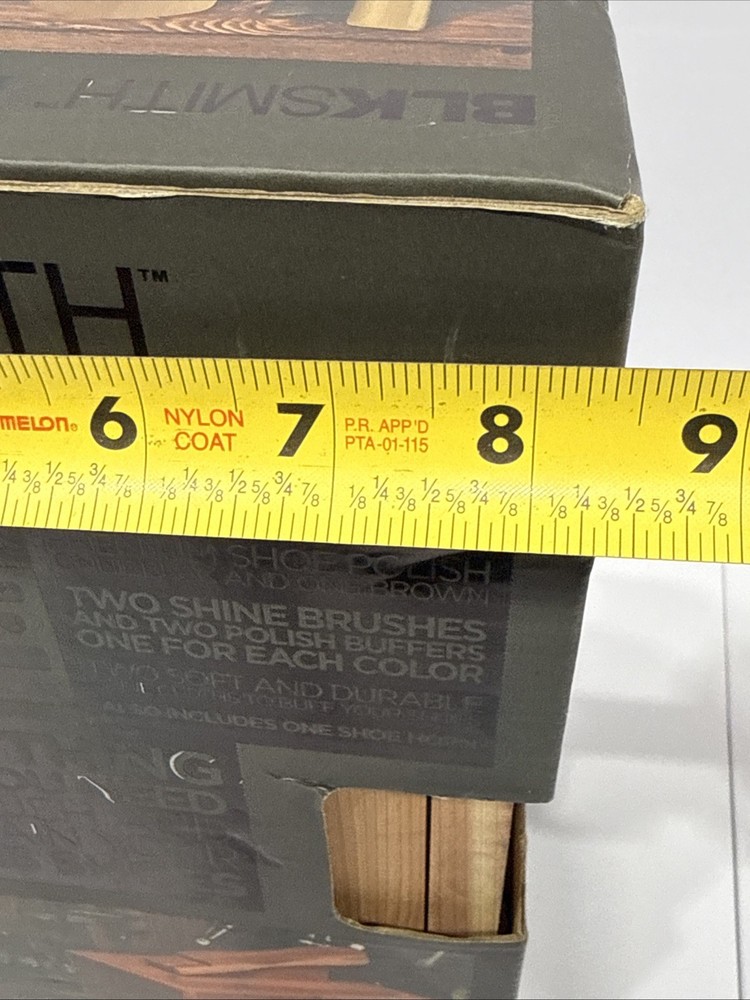 BLKSMITH SHOE SHINE BOX CEDAR BOX WITH ACCESSORIES