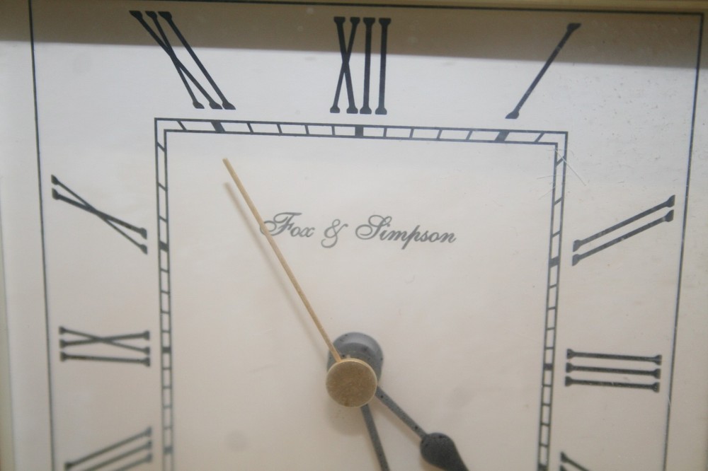 Fox & Simpson Clock ~German Movement ~VGC (DEB23)