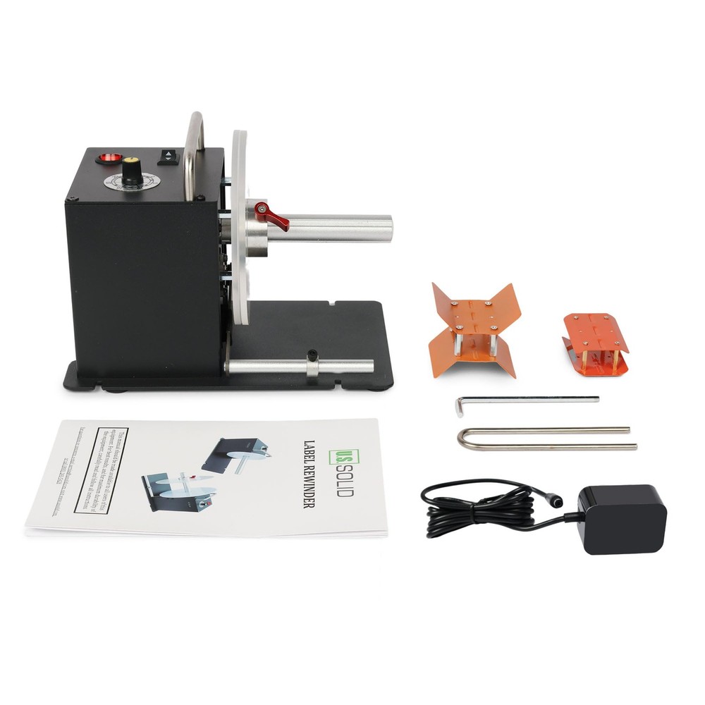 U.S. Solid Automatic Label Rewinder 3.15 in Width Bi-directional Rewinding