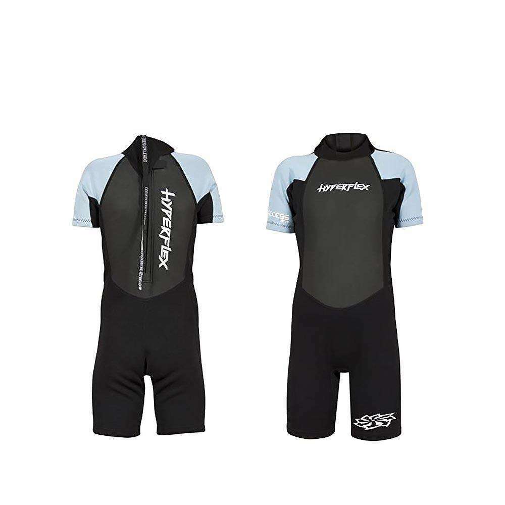 Hyperflex Acess Child's Backzip Springsuit, Black/Powder Blue