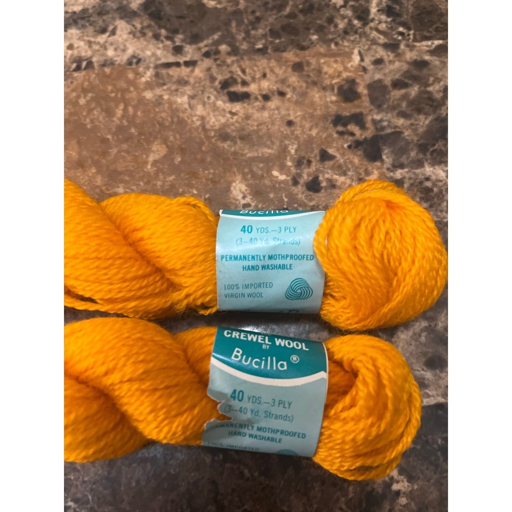 Bucilla brand yarn.