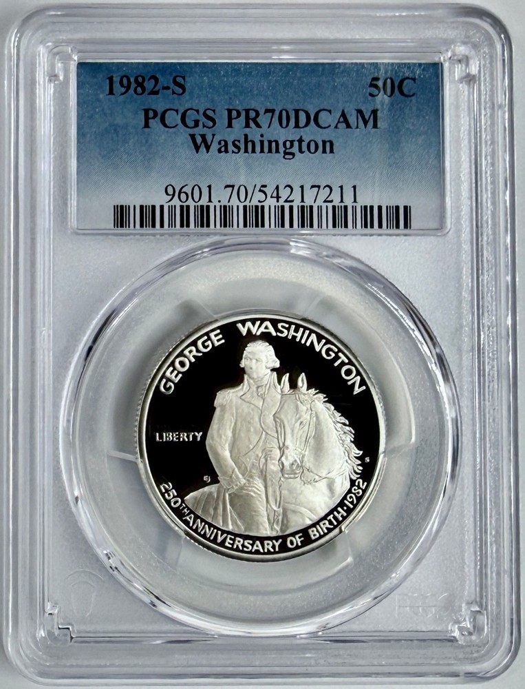 1982-S Washington Commemorative Silver Half Dollar PR70DCAM PCGS